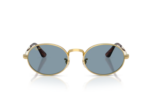 A$AP Rocky RB3931 Metal Sunglasses Blue Lens Arista Gold