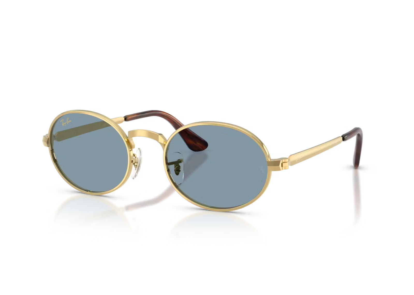 A$AP Rocky RB3931 Metal Sunglasses Blue Lens Arista Gold