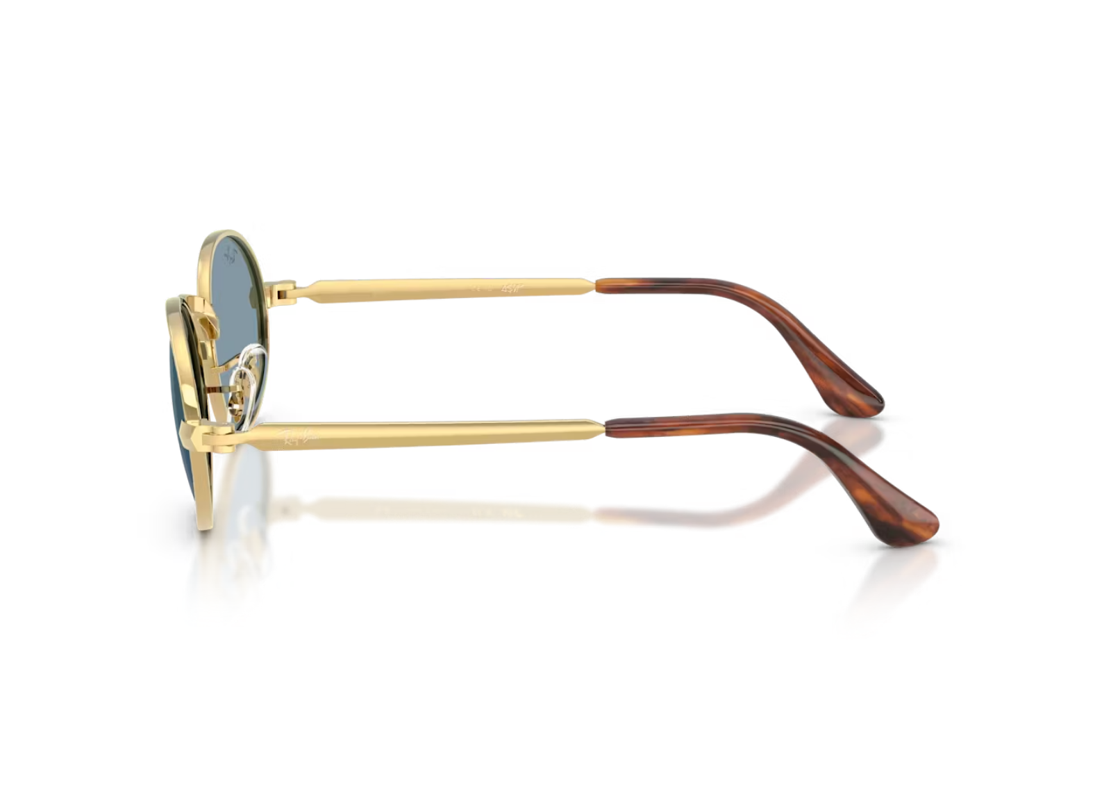 A$AP Rocky RB3931 Metal Sunglasses Blue Lens Arista Gold