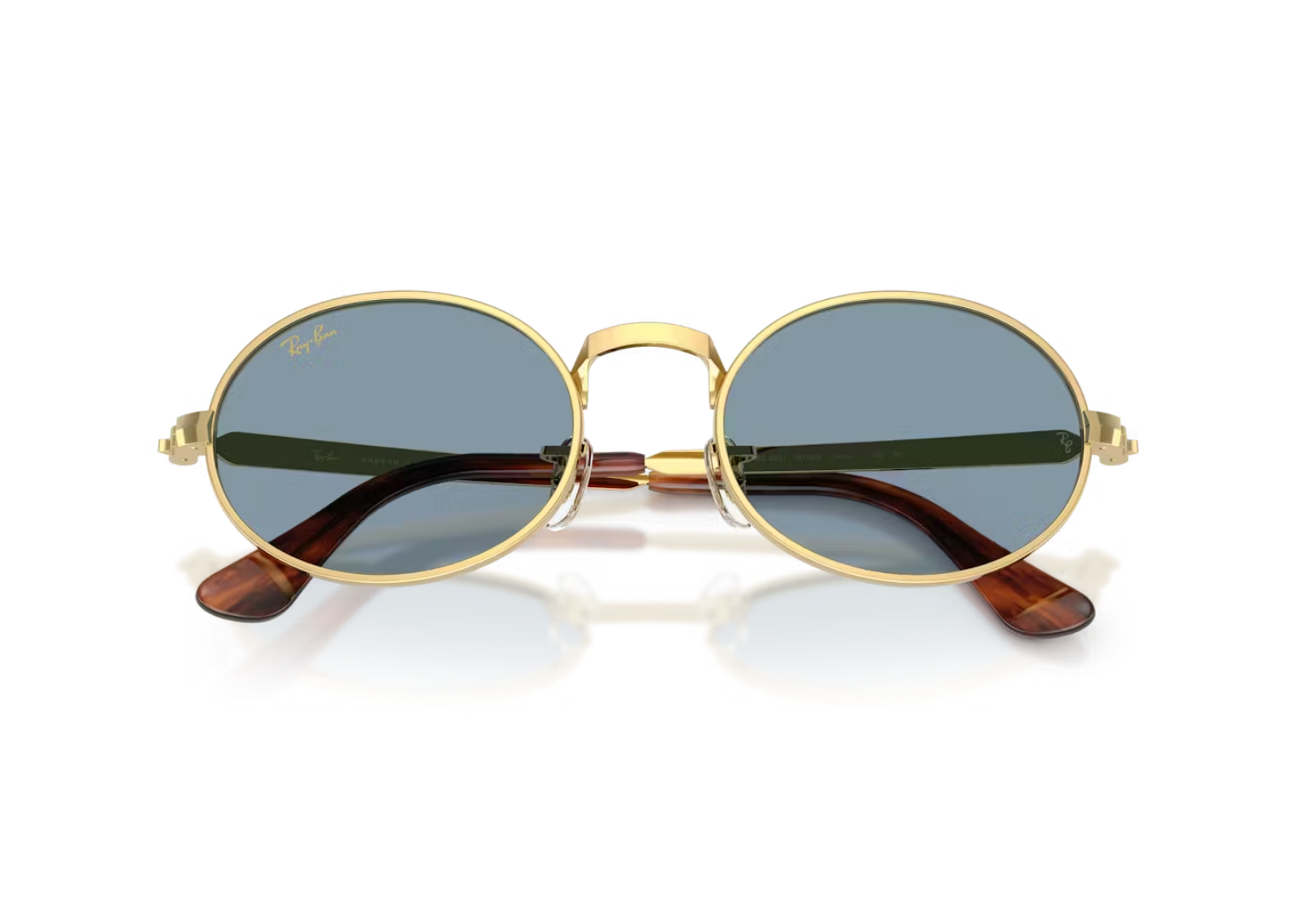 A$AP Rocky RB3931 Metal Sunglasses Blue Lens Arista Gold
