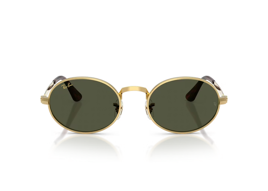 A$AP Rocky RB3931 Metal Sunglasses Green Polarized Lens Arista Gold