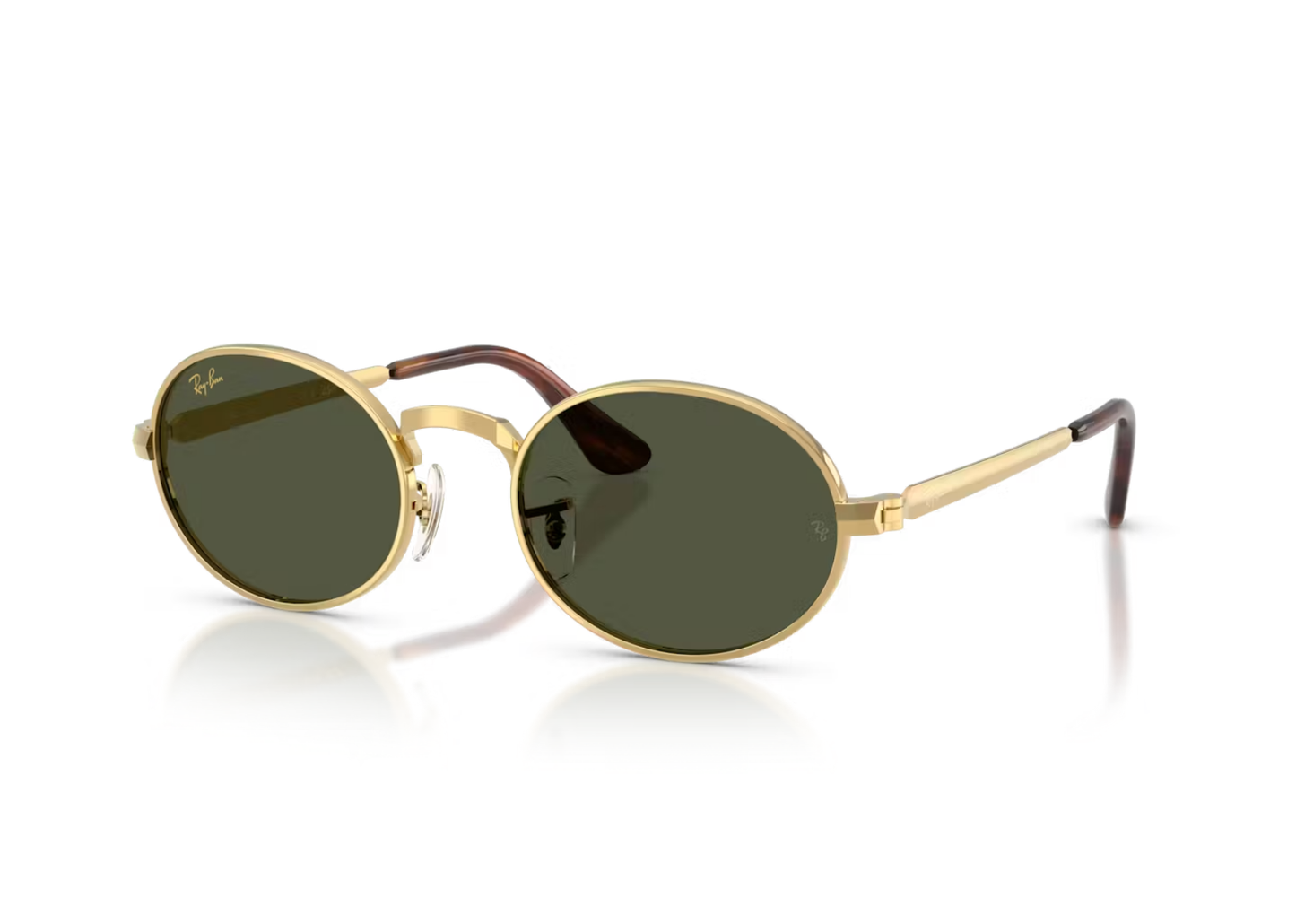 A$AP Rocky RB3931 Metal Sunglasses Green Polarized Lens Arista Gold