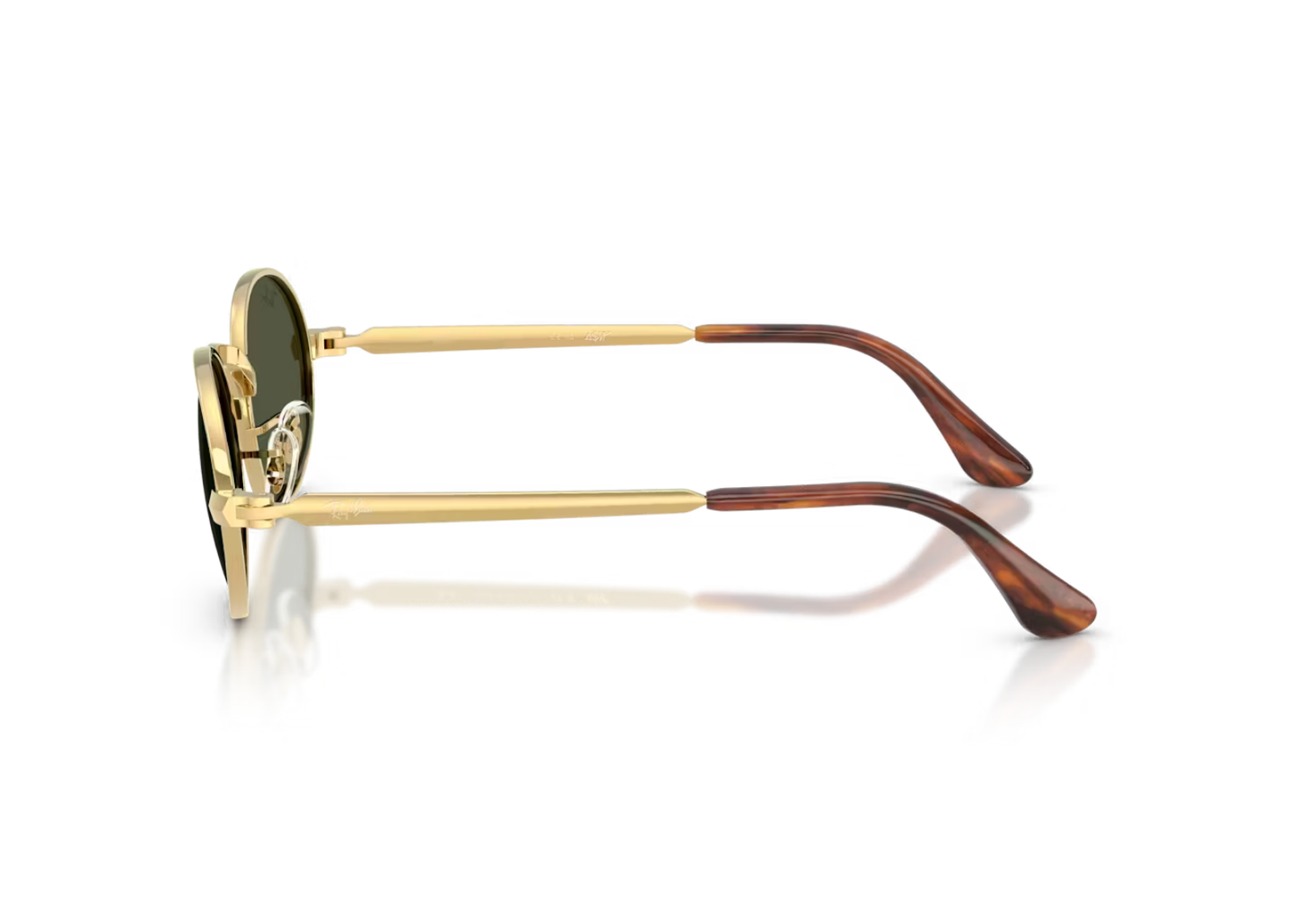 A$AP Rocky RB3931 Metal Sunglasses Green Polarized Lens Arista Gold