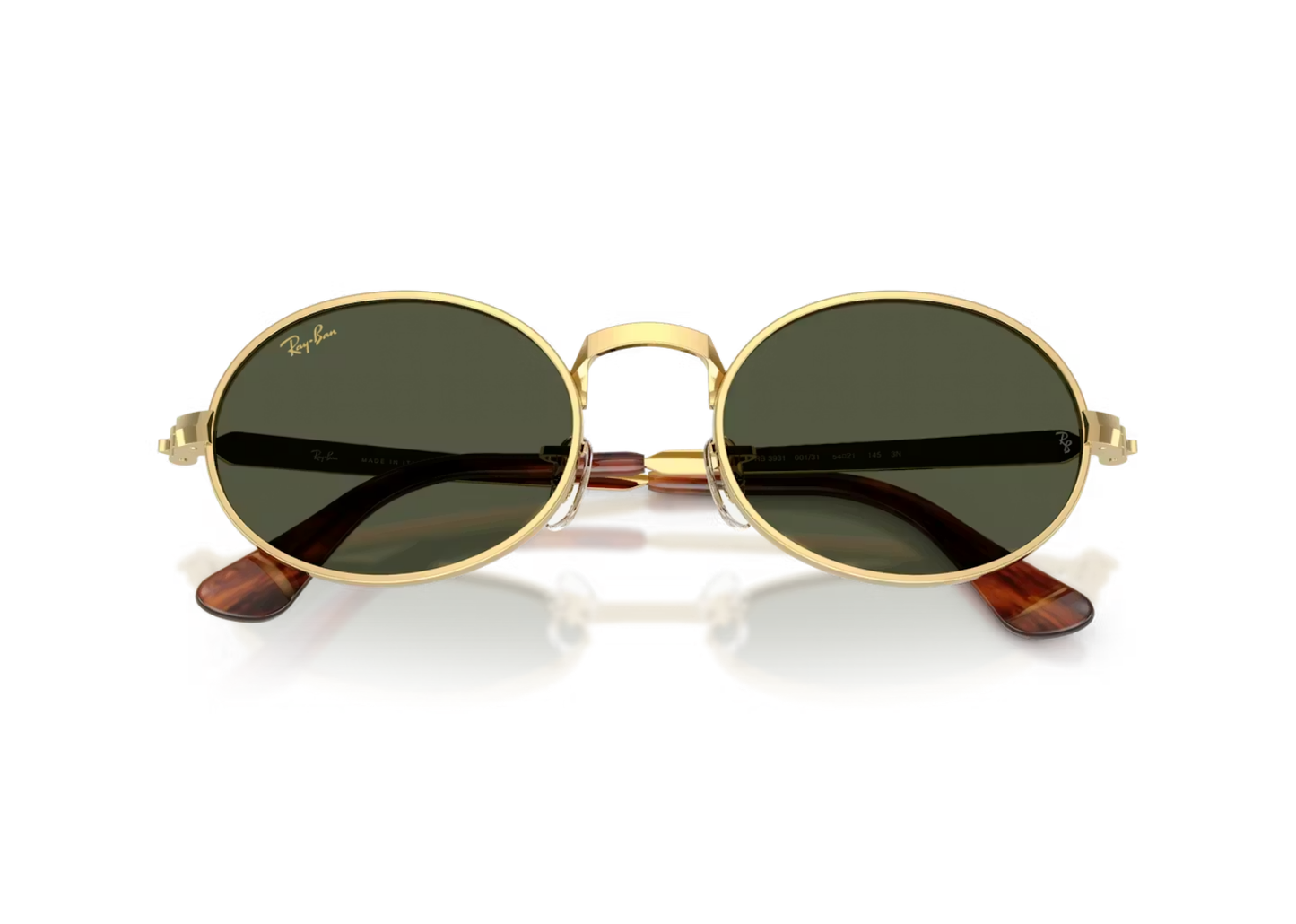 A$AP Rocky RB3931 Metal Sunglasses Green Polarized Lens Arista Gold