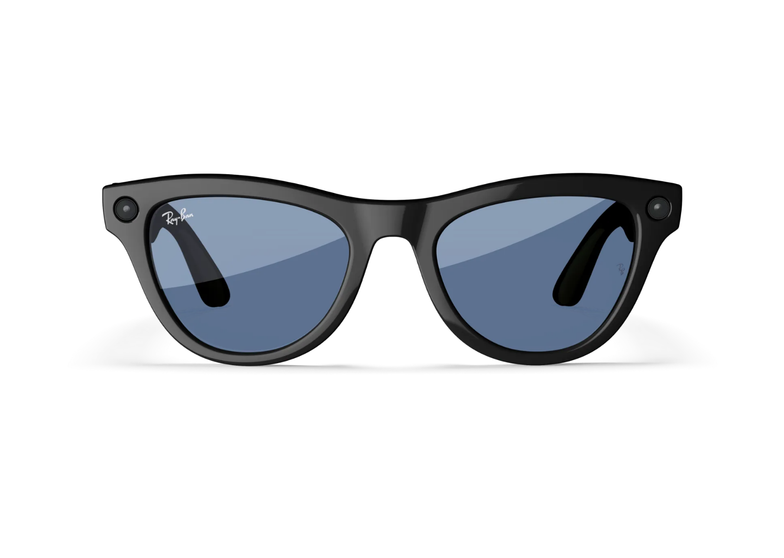 Meta Skyler Gen 1 AI Smart Glasses Cerulean Blue Transitions Lens Shiny Black
