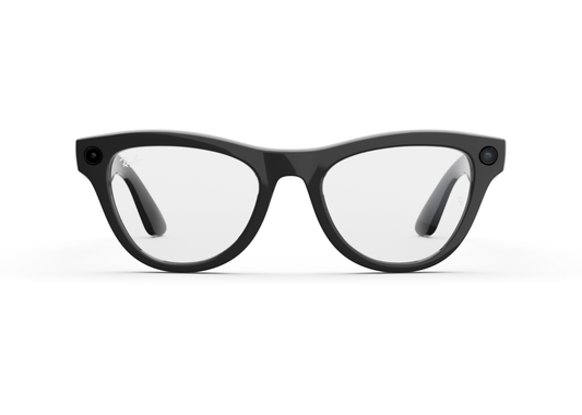 Meta Skyler Gen 2 AI Smart Glasses Clear Lens Shiny Black