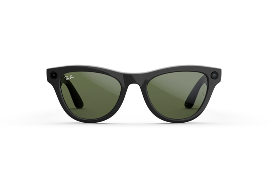 Meta Skyler Gen 2 AI Smart Glasses Green Lens Shiny Black