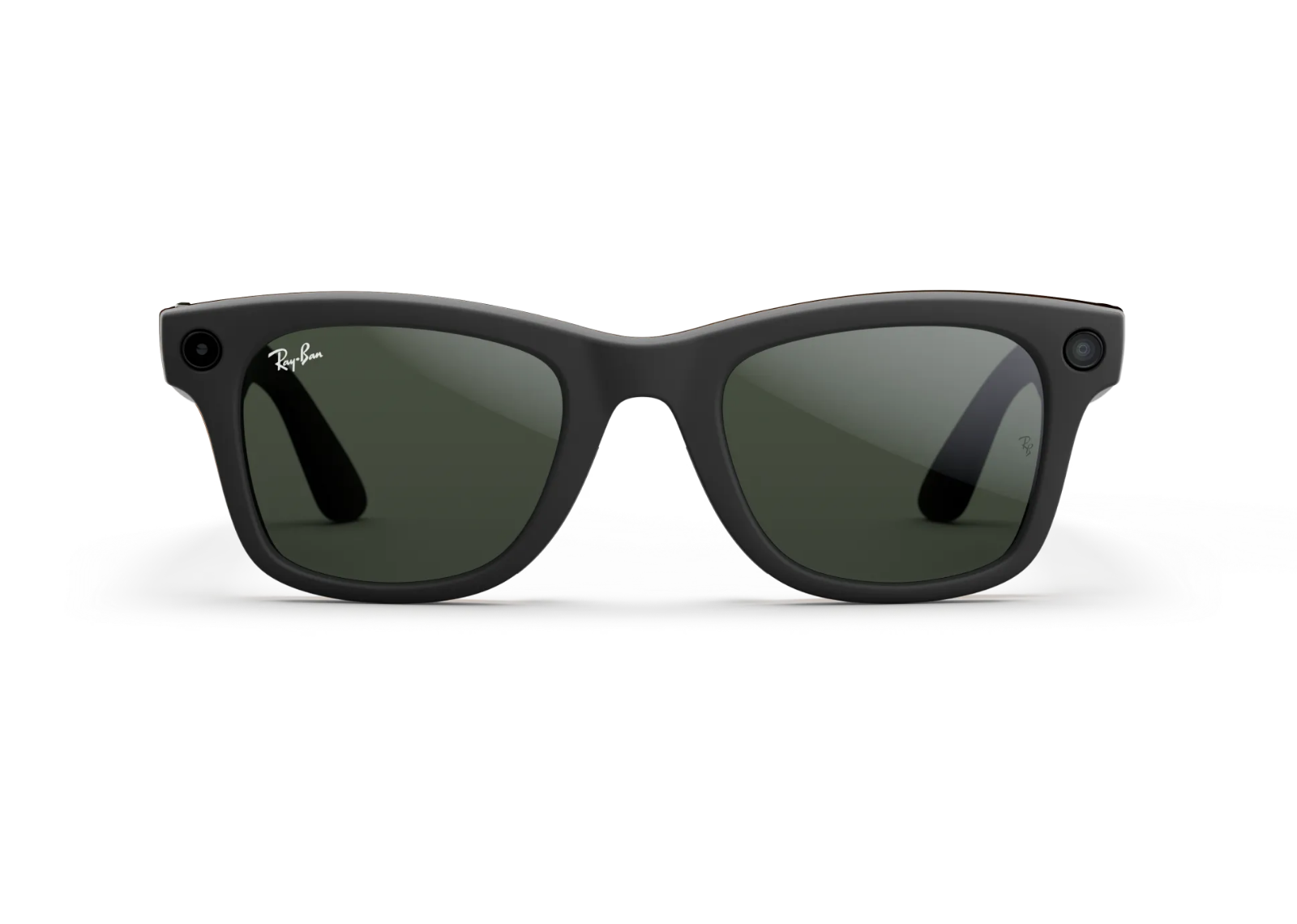 Meta Wayfarer Gen 1 AI Smart Glasses Clear to Graphite Green Transitions Lens Matte Black