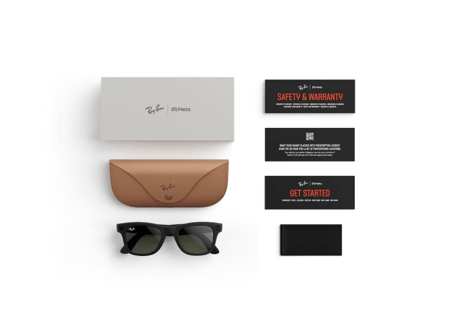 Meta Wayfarer Gen 1 AI Smart Glasses Clear to Graphite Green Transitions Lens Matte Black