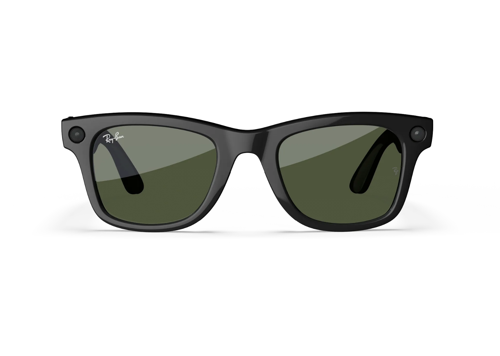 Meta Wayfarer Gen 1 AI Smart Glasses Green Lens Shiny Black