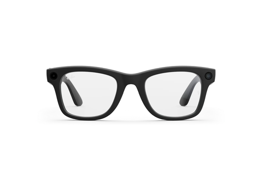 Meta Wayfarer Gen 2 AI Smart Glasses Clear Lens Matte Black