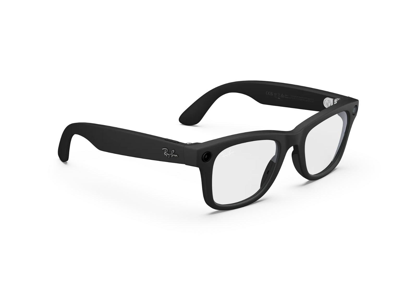 Meta Wayfarer Gen 2 AI Smart Glasses Clear Lens Matte Black