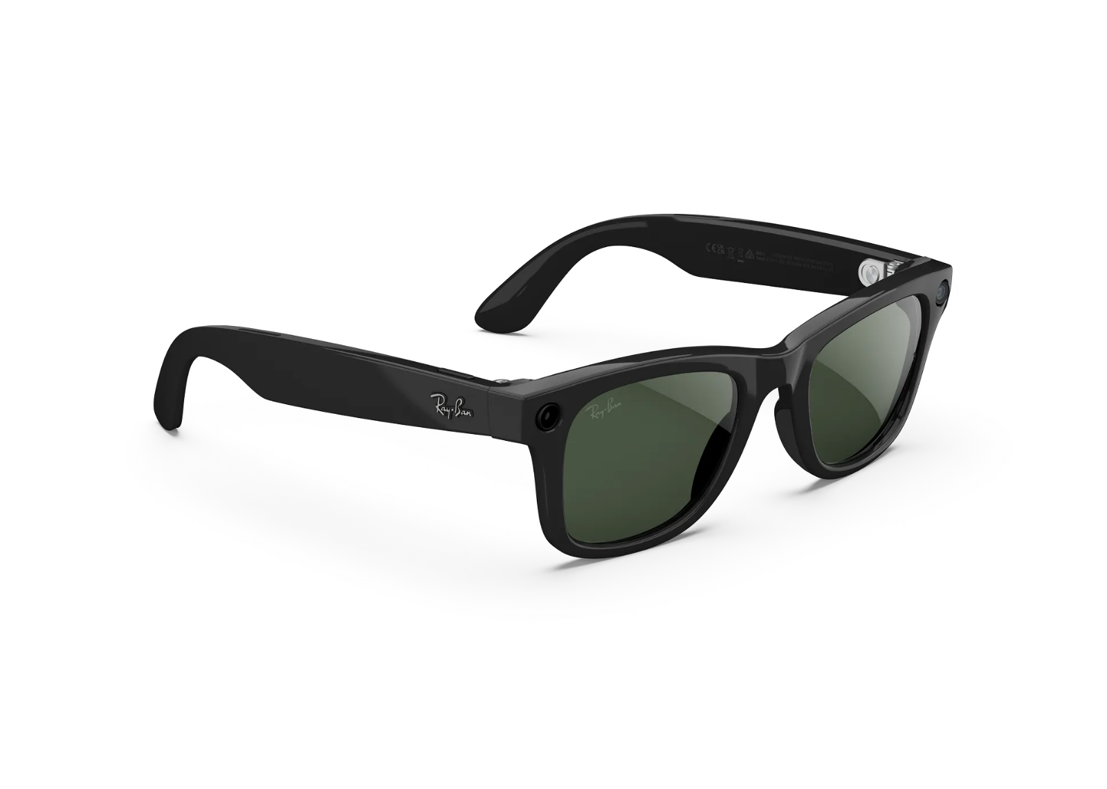 Meta Wayfarer Gen 2 AI Smart Glasses Graphite Green Transitions Lens Shiny Black