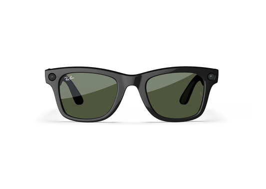 Meta Wayfarer Gen 2 AI Smart Glasses Green Lens Shiny Black