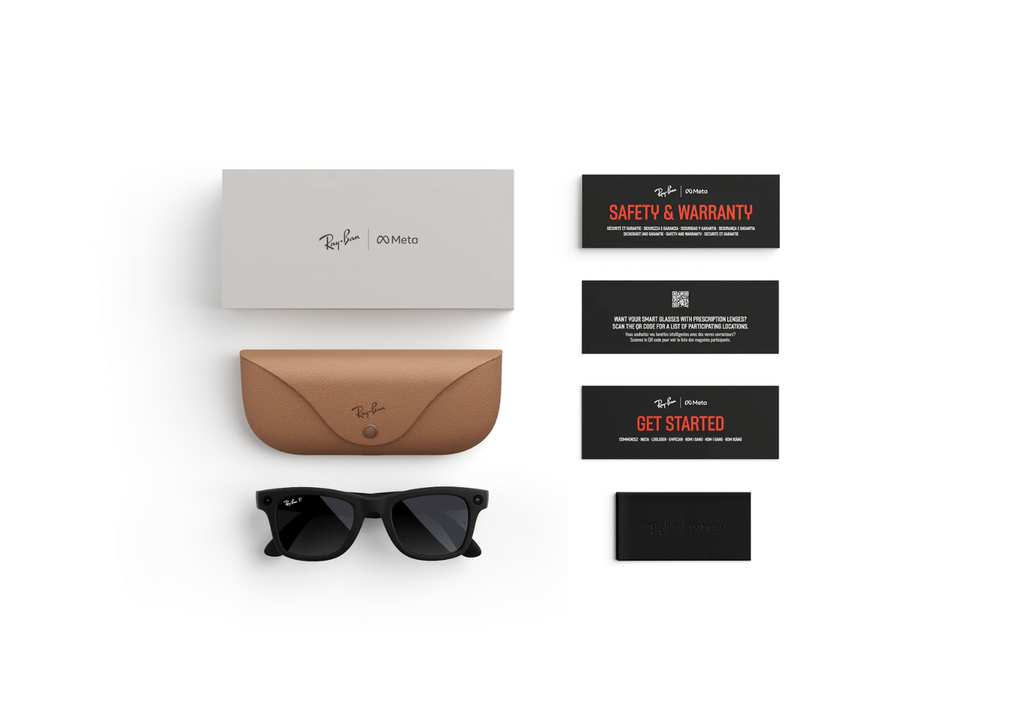 Meta Wayfarer Gen 2 AI Smart Glasses Polarized Gradient Graphite Lens Matte Black