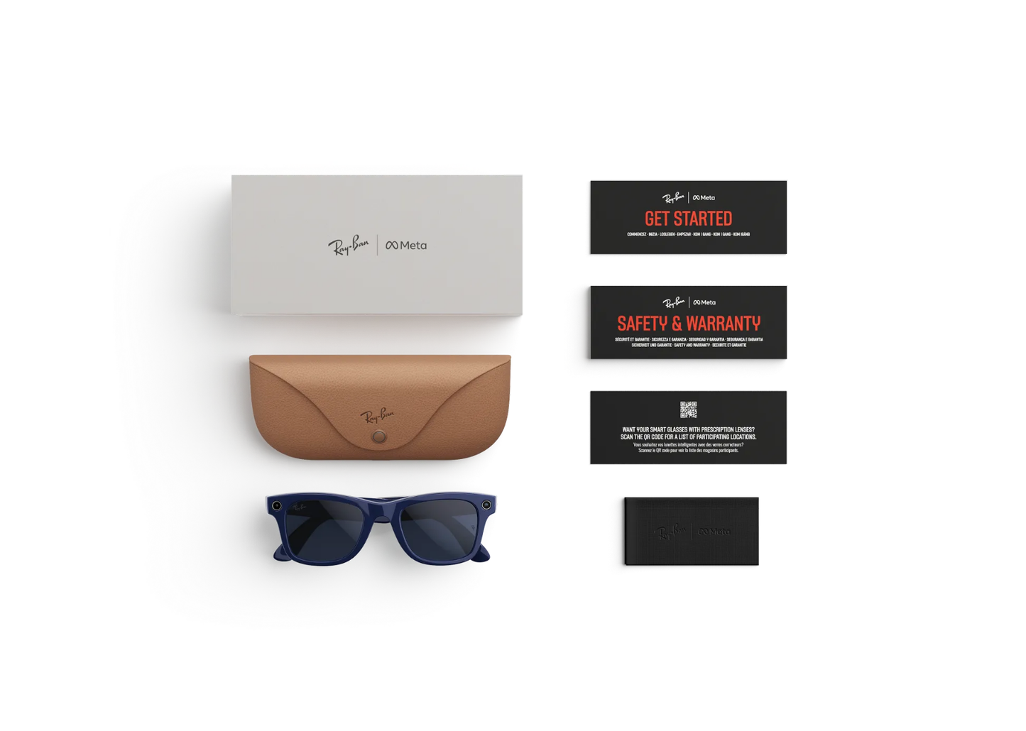 Meta Wayfarer Gen 2 AI Smart Glasses Sapphire Transitions Shiny Cosmic Blue