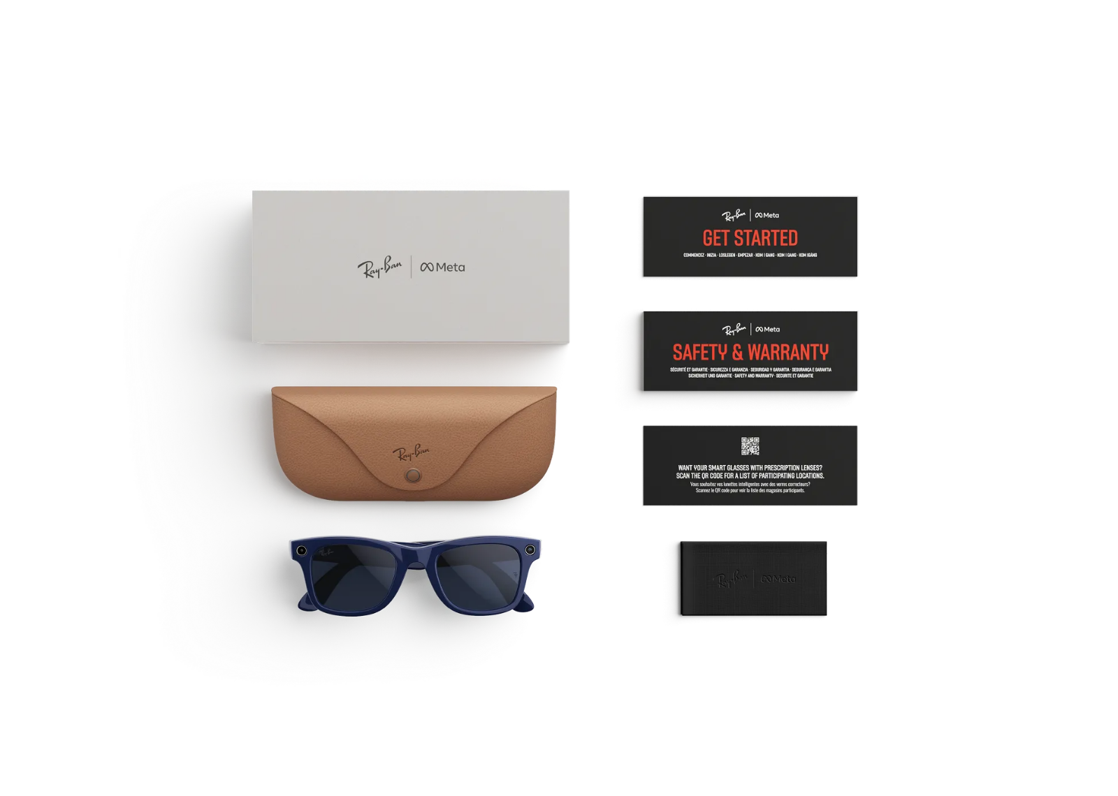 Meta Wayfarer Gen 2 AI Smart Glasses Sapphire Transitions Shiny Cosmic Blue