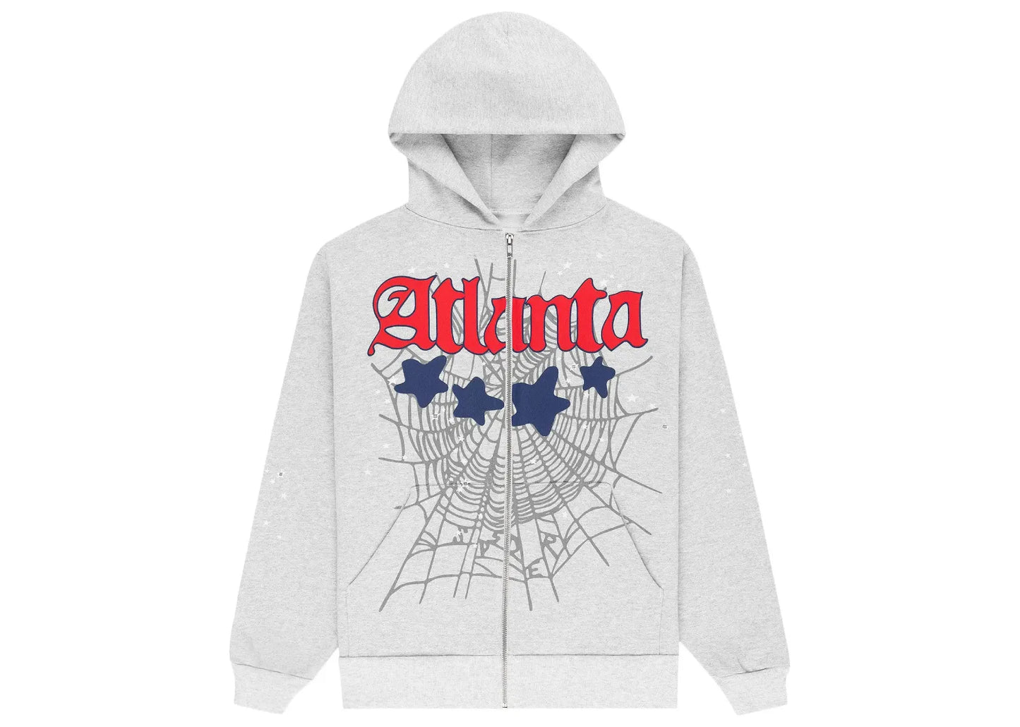 Atlanta Full Zip Hoodie Heather Grey