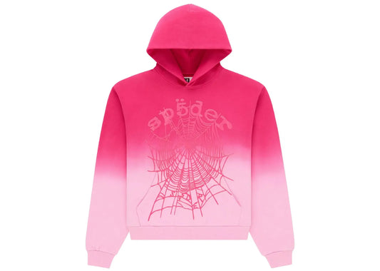 OG Web Ombre Hoodie Pink