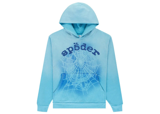 OG Web V2 Spray Hoodie Light Blue