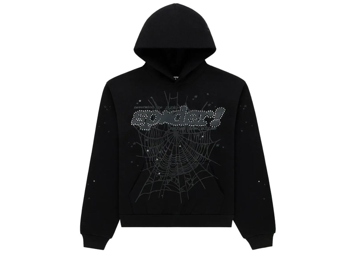 Rhinestone Punk V2 Hoodie Black