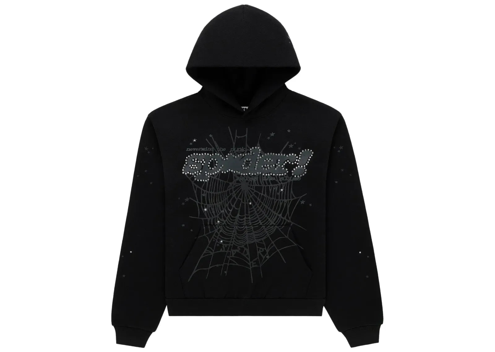 Rhinestone Punk V2 Hoodie Black