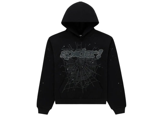 Rhinestone Punk V2 Hoodie Black