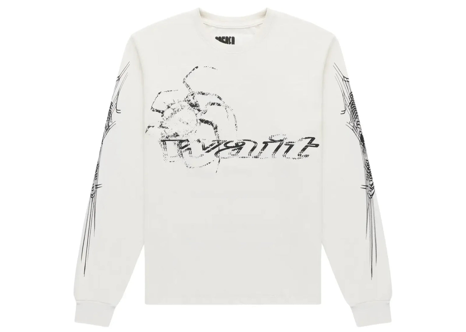 White Wait Long-Sleeve Tee White