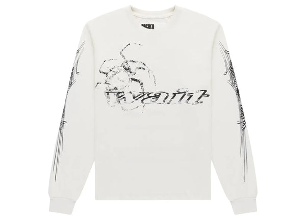 White Wait Long-Sleeve Tee White
