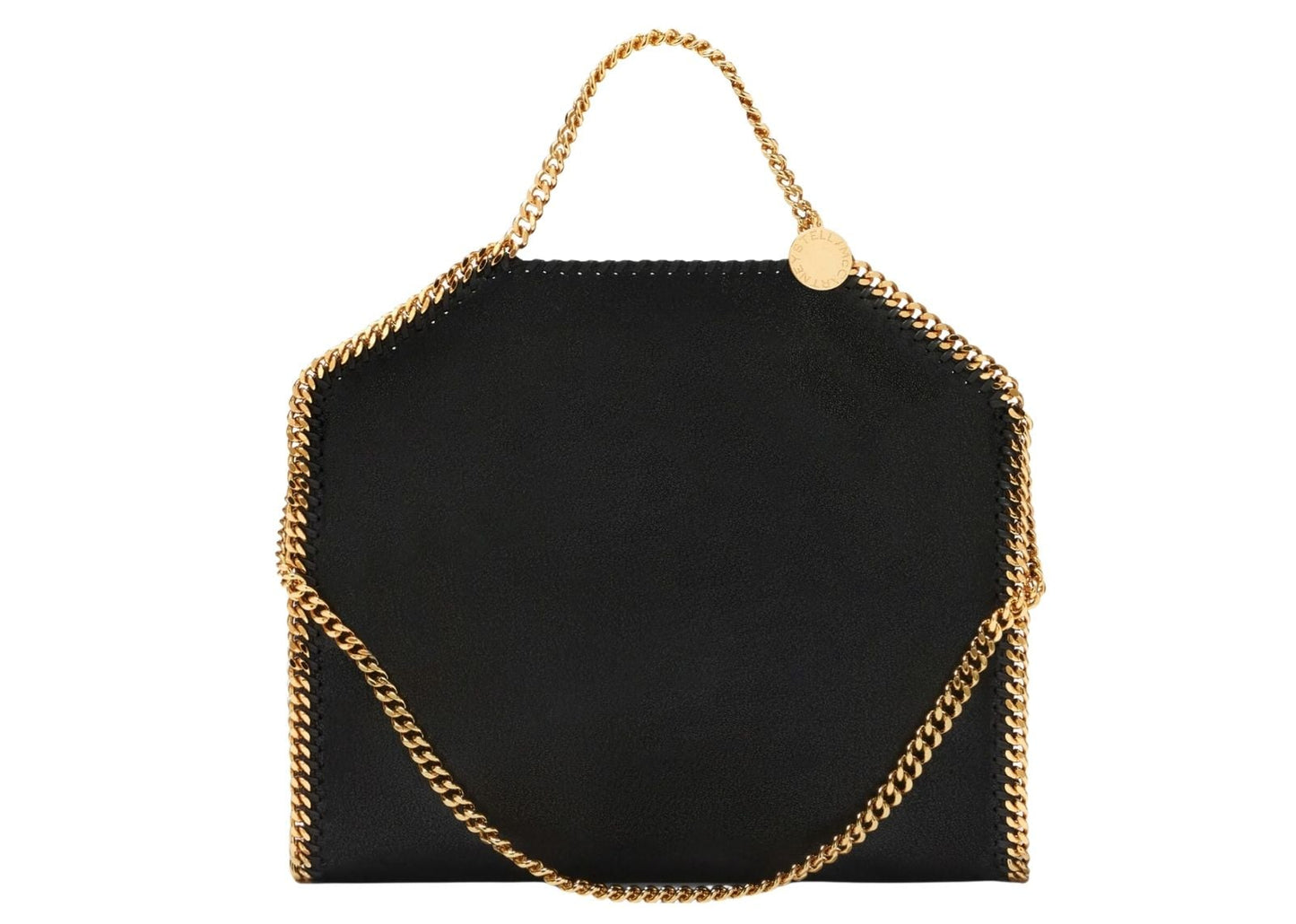 Falabella Fold-Over Tote Bag Black Gold