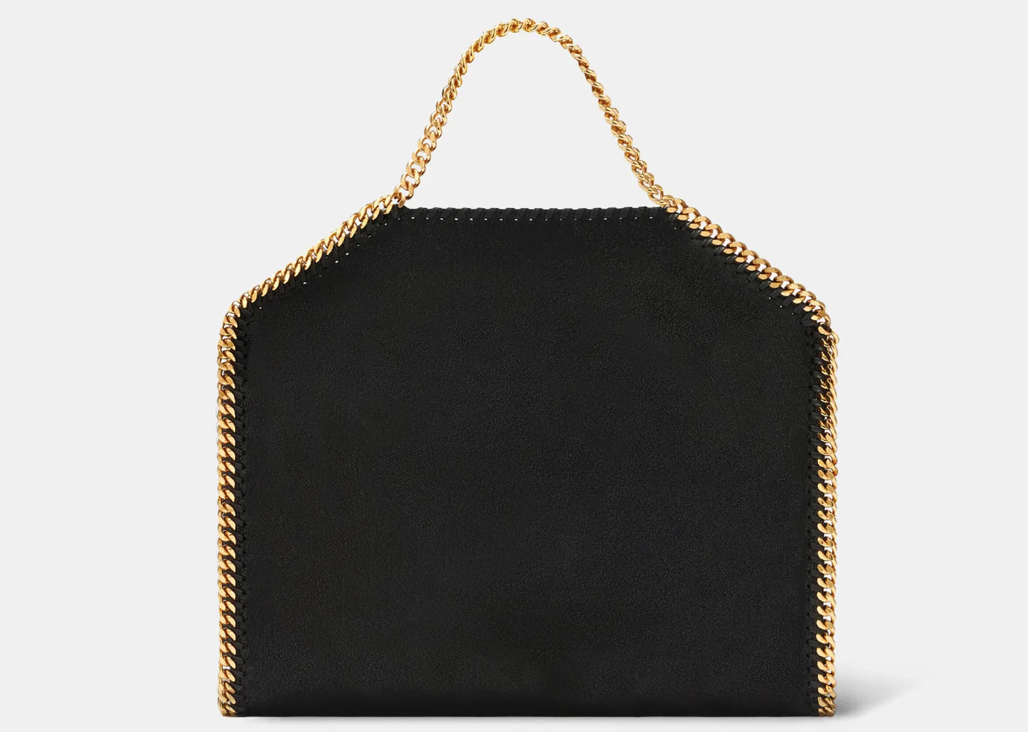 Falabella Fold-Over Tote Bag Black Gold