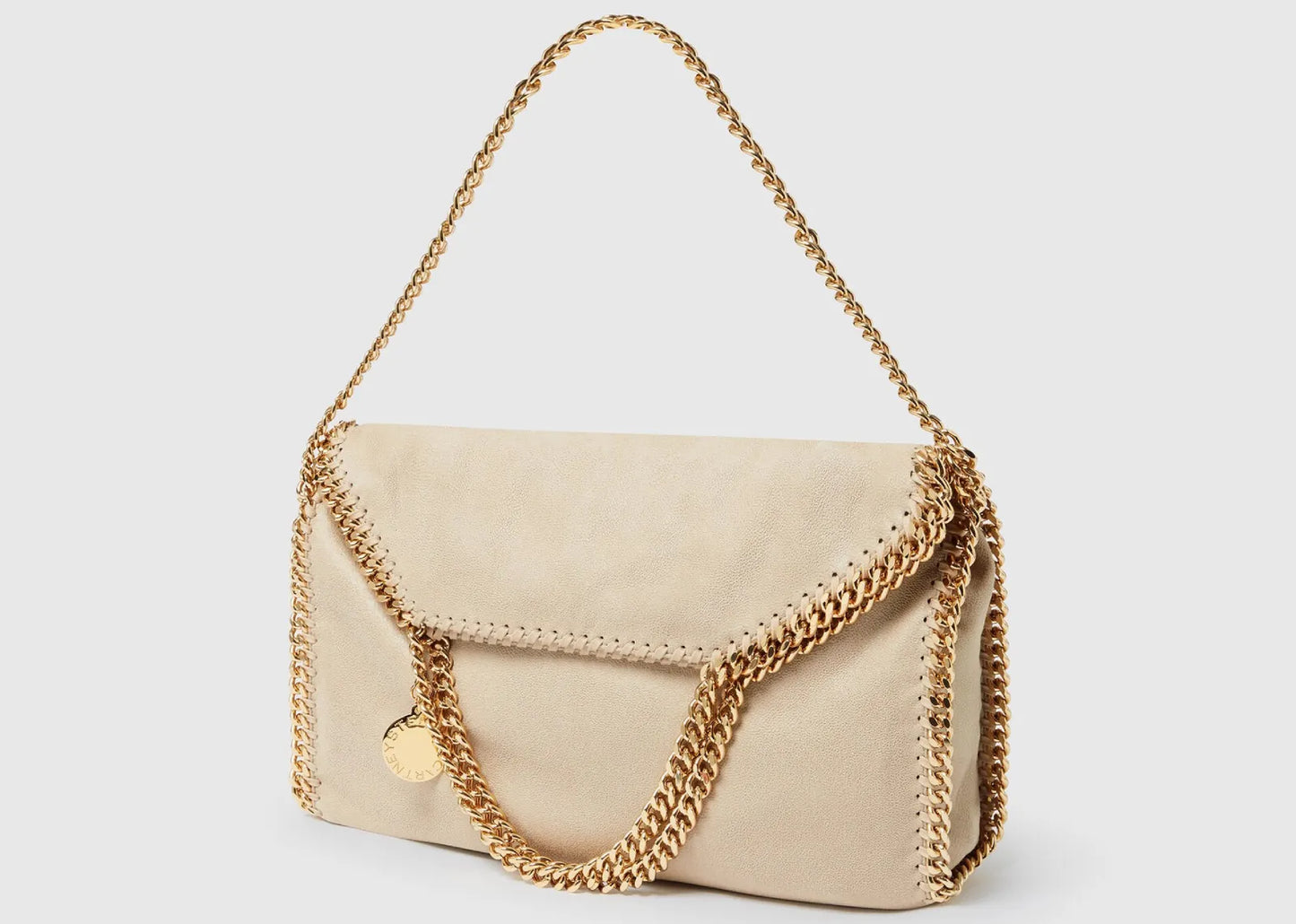 Falabella Fold-Over Tote Bag Clotted Cream