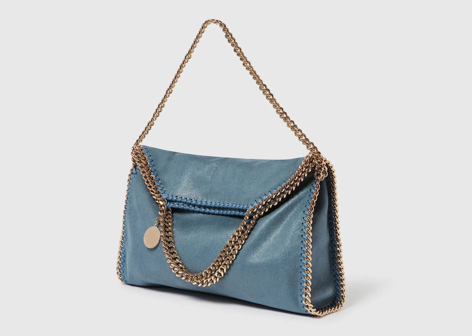 Falabella Fold-Over Tote Bag Feather Blue