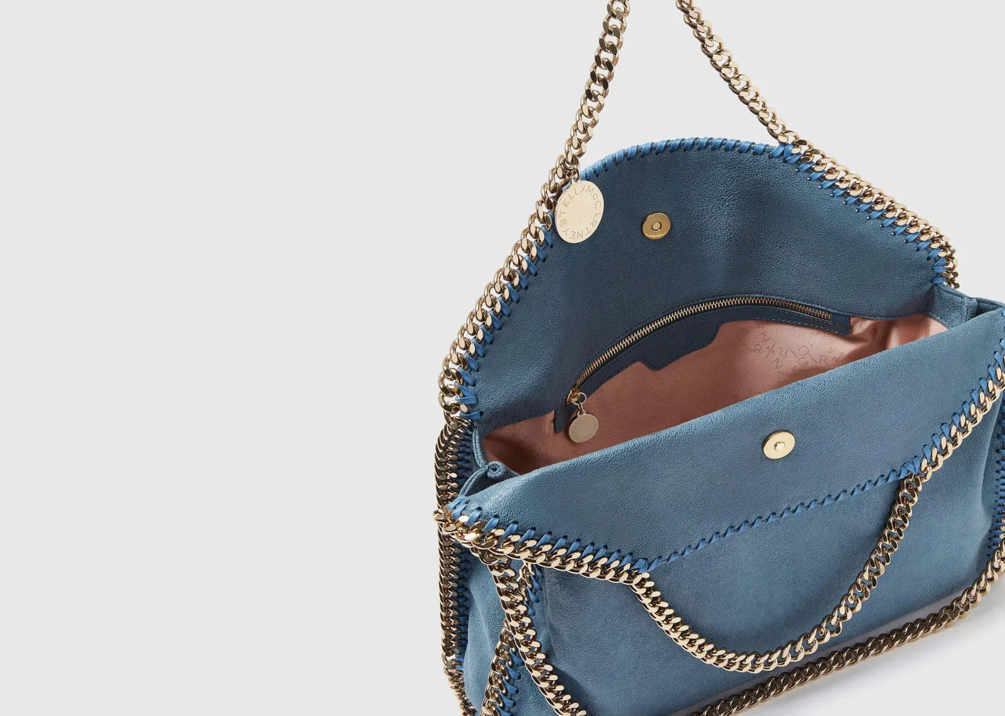Falabella Fold-Over Tote Bag Feather Blue
