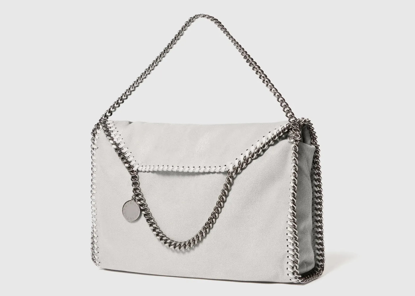 Falabella Fold-Over Tote Bag Pearl Grey