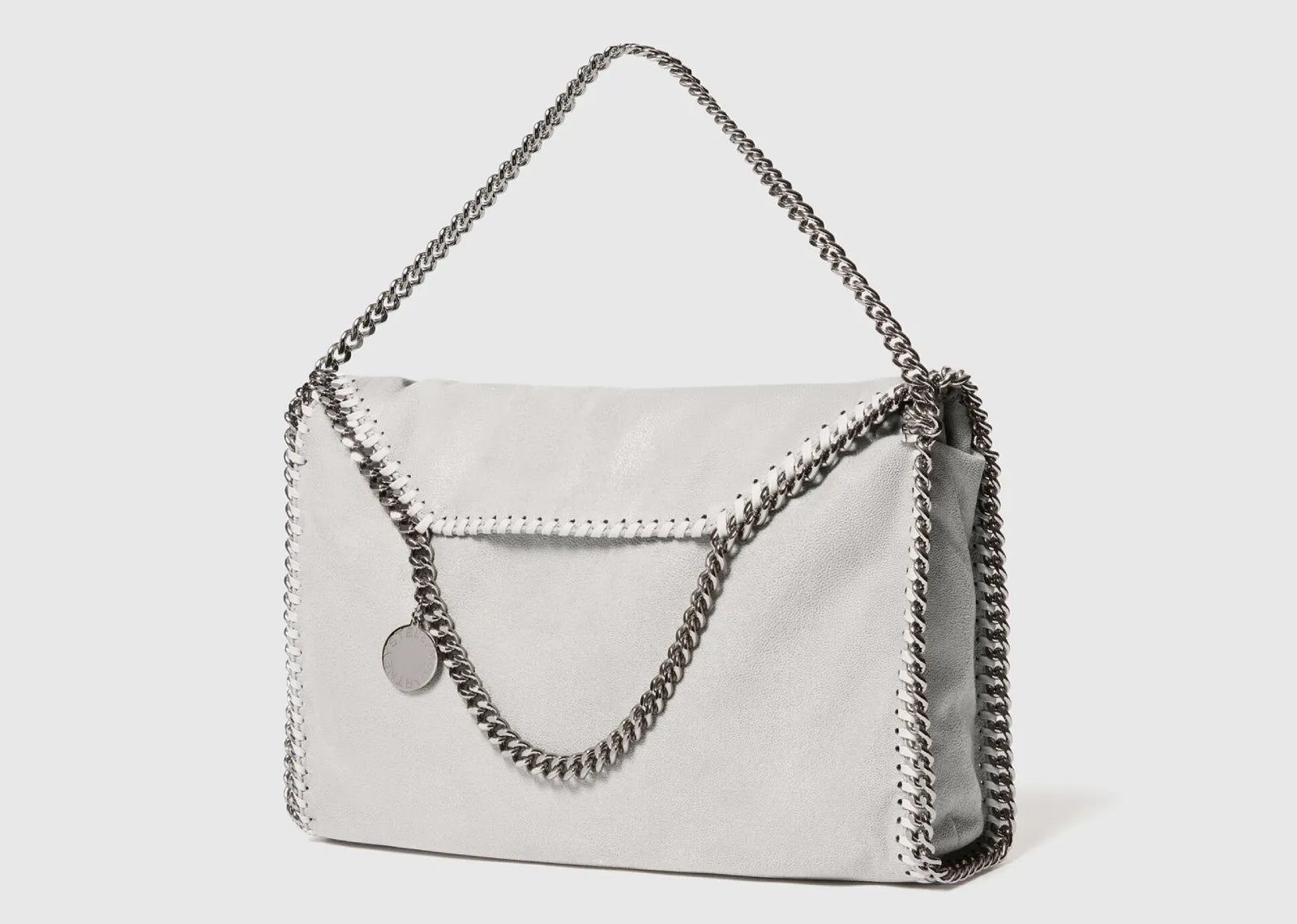 Falabella Fold-Over Tote Bag Pearl Grey