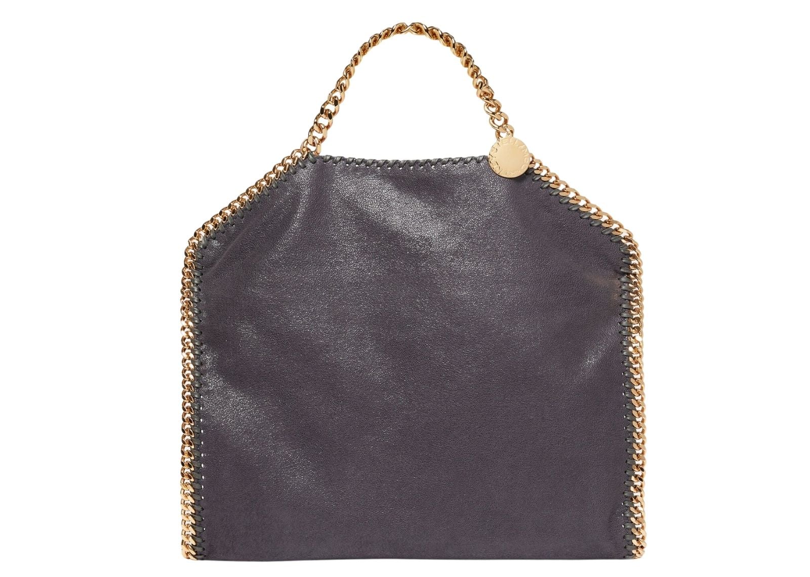 Falabella Fold-Over Tote Bag Shadow Black Gold