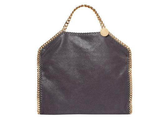 Falabella Fold-Over Tote Bag Shadow Black Gold