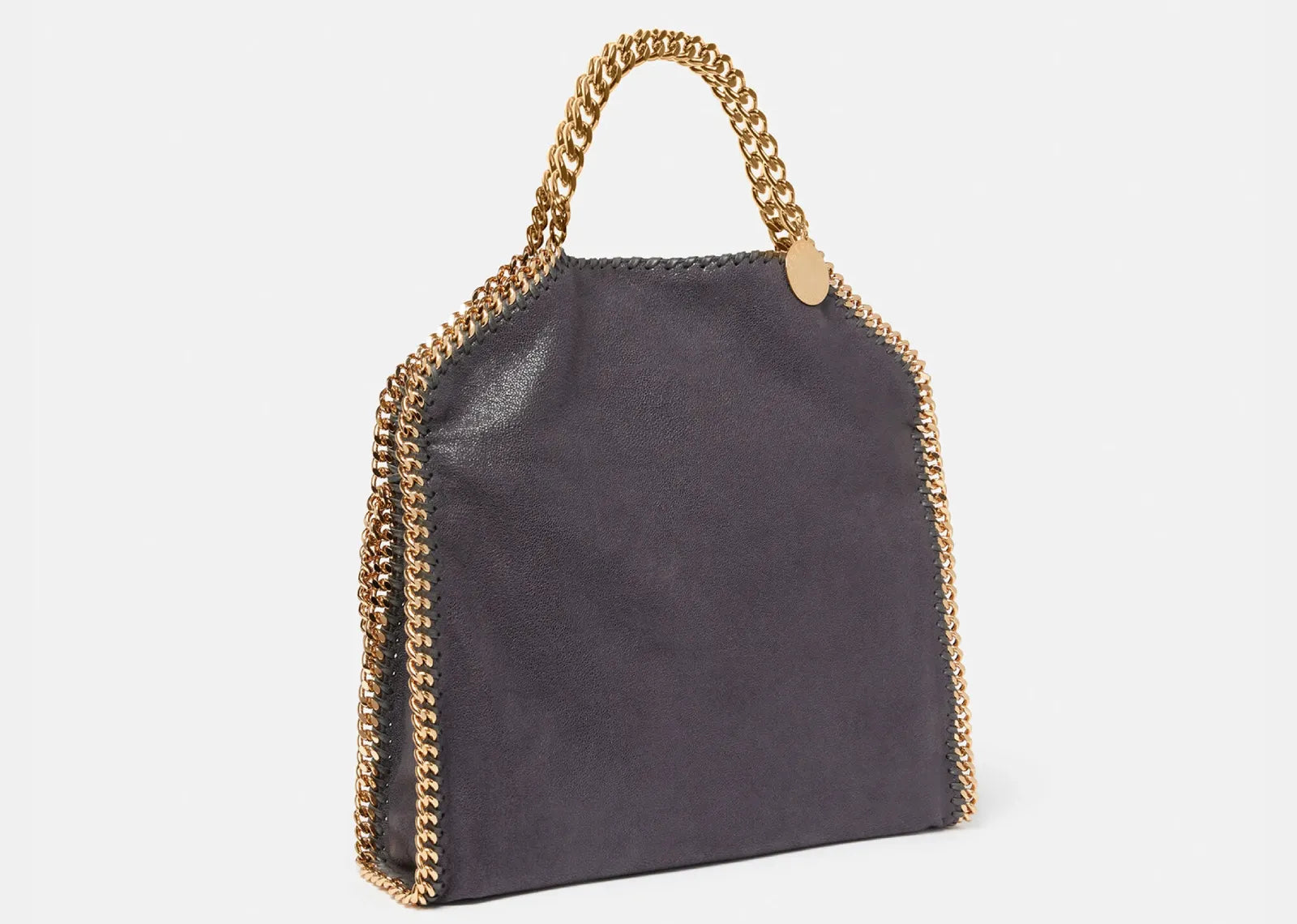 Falabella Fold-Over Tote Bag Shadow Black Gold