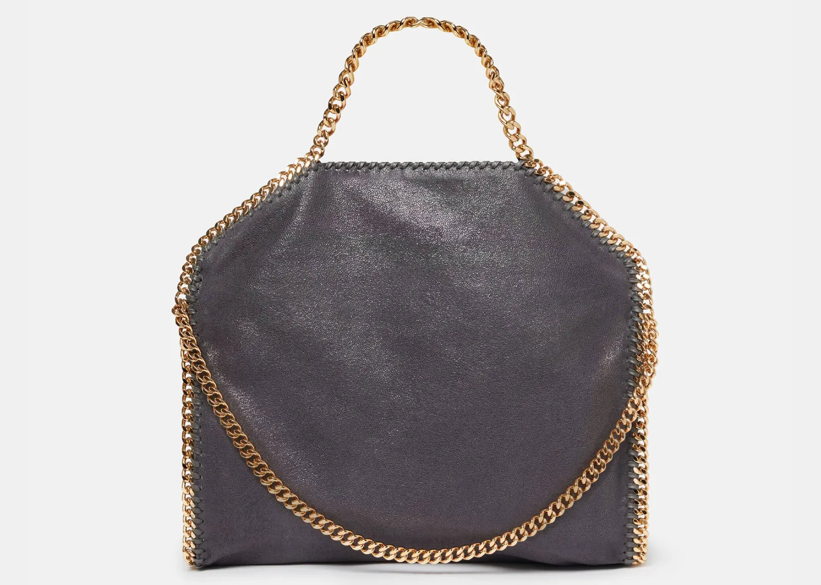 Falabella Fold-Over Tote Bag Shadow Black Gold