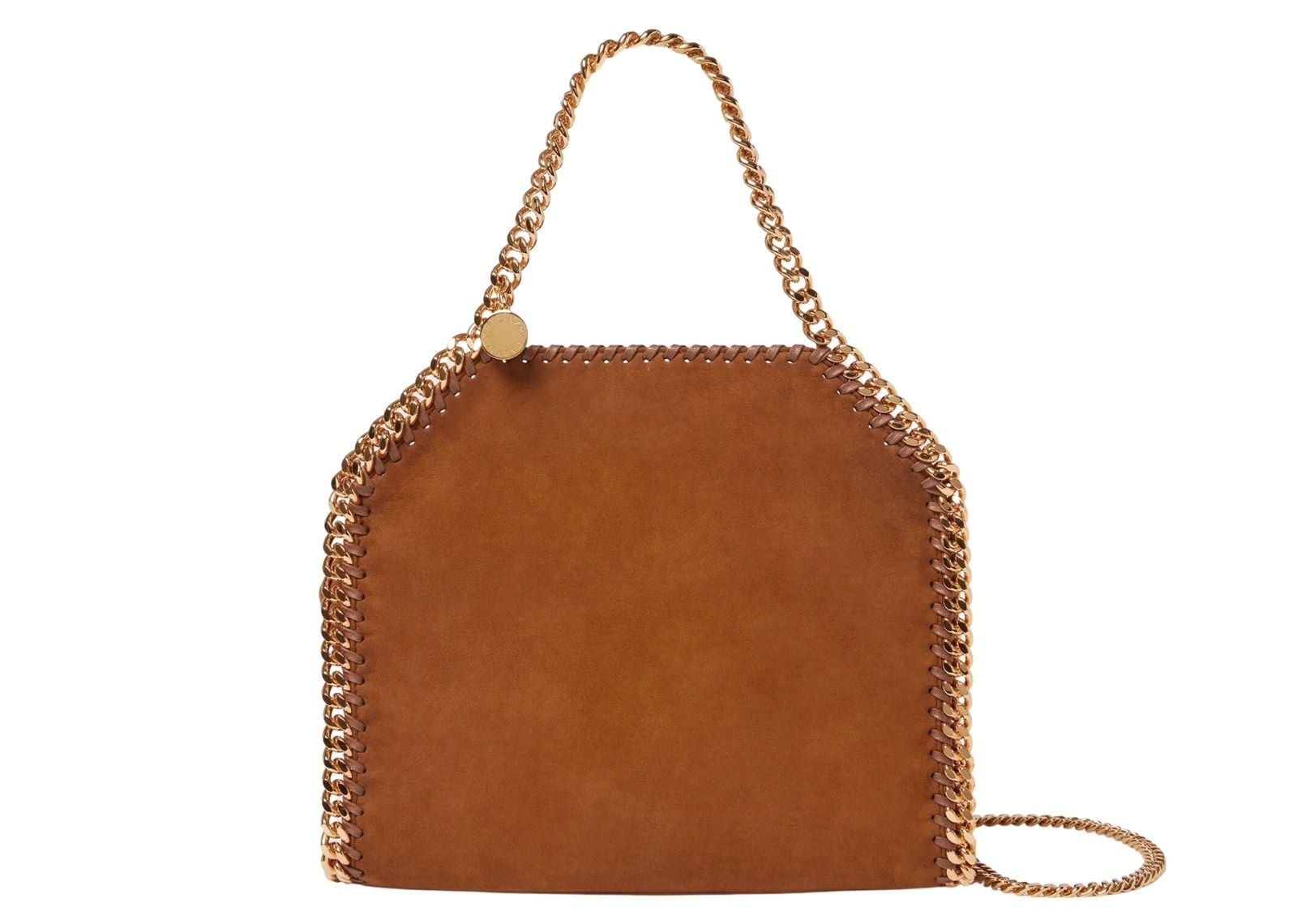 Falabella Mini Suede Tote Bag Brandy