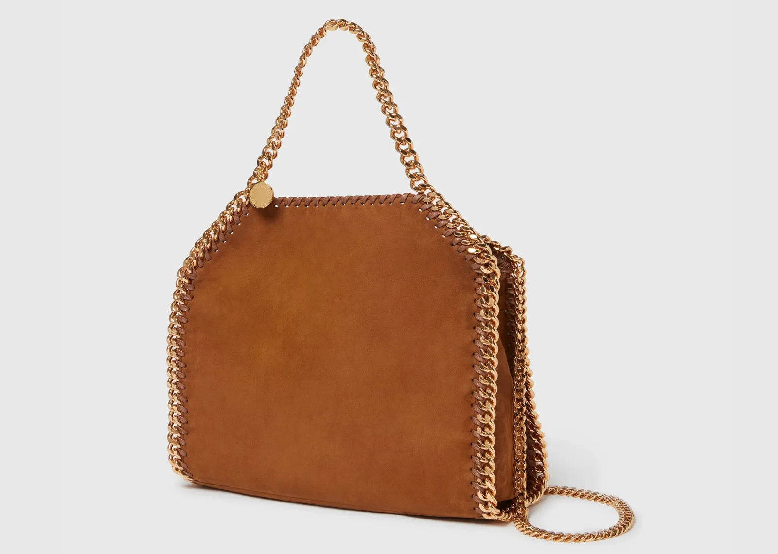 Falabella Mini Suede Tote Bag Brandy