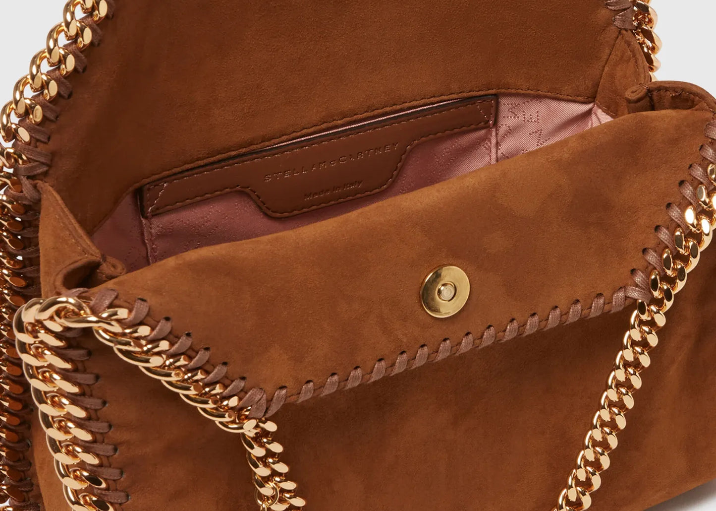 Falabella Mini Suede Tote Bag Brandy