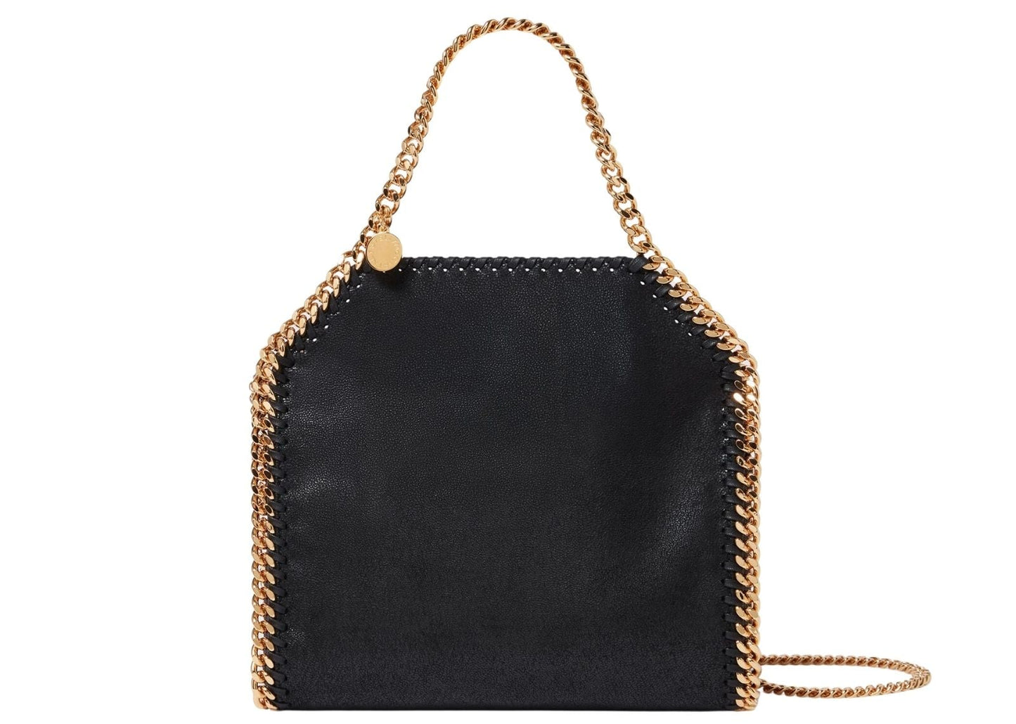 Falabella Mini Tote Bag Black Gold
