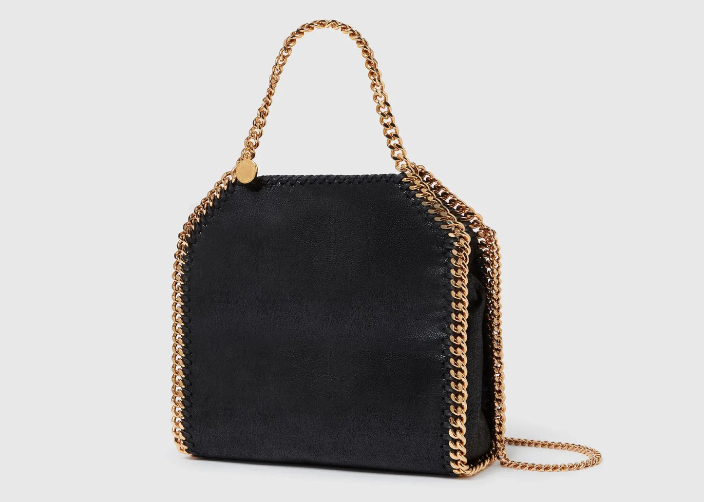 Falabella Mini Tote Bag Black Gold