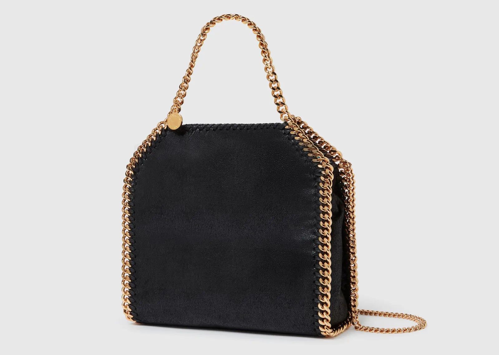 Falabella Mini Tote Bag Black Gold