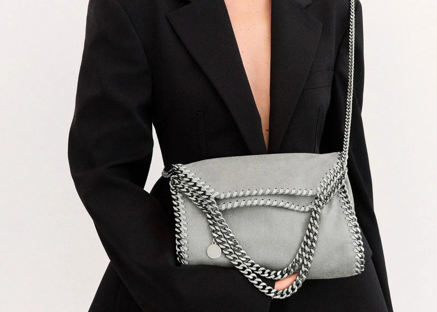 Falabella Mini Tote Bag Grey
