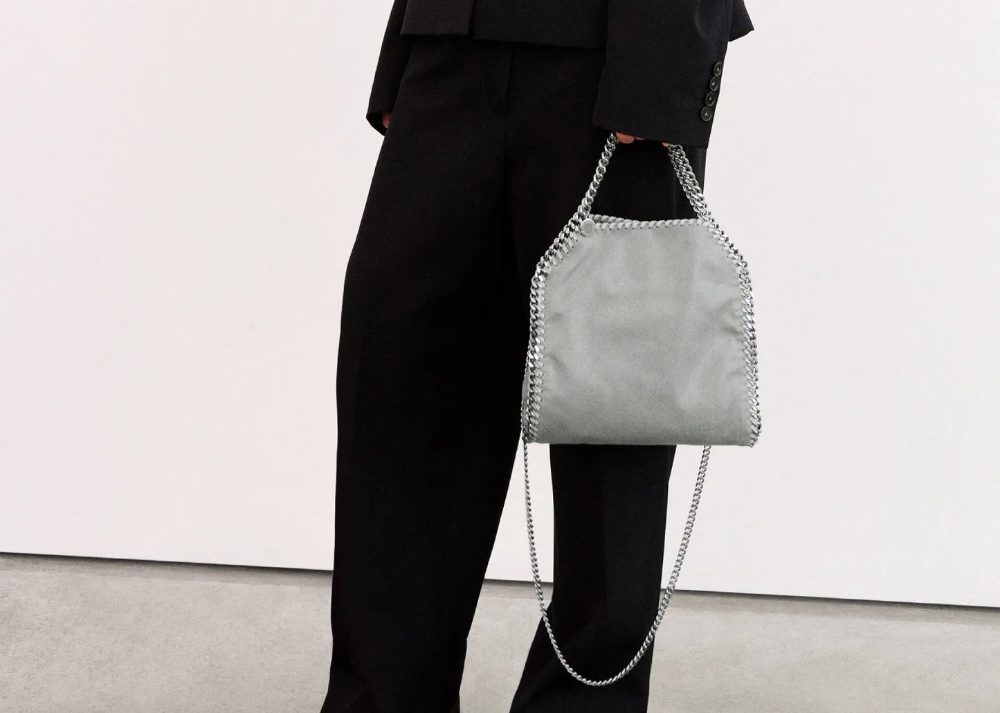 Falabella Mini Tote Bag Grey