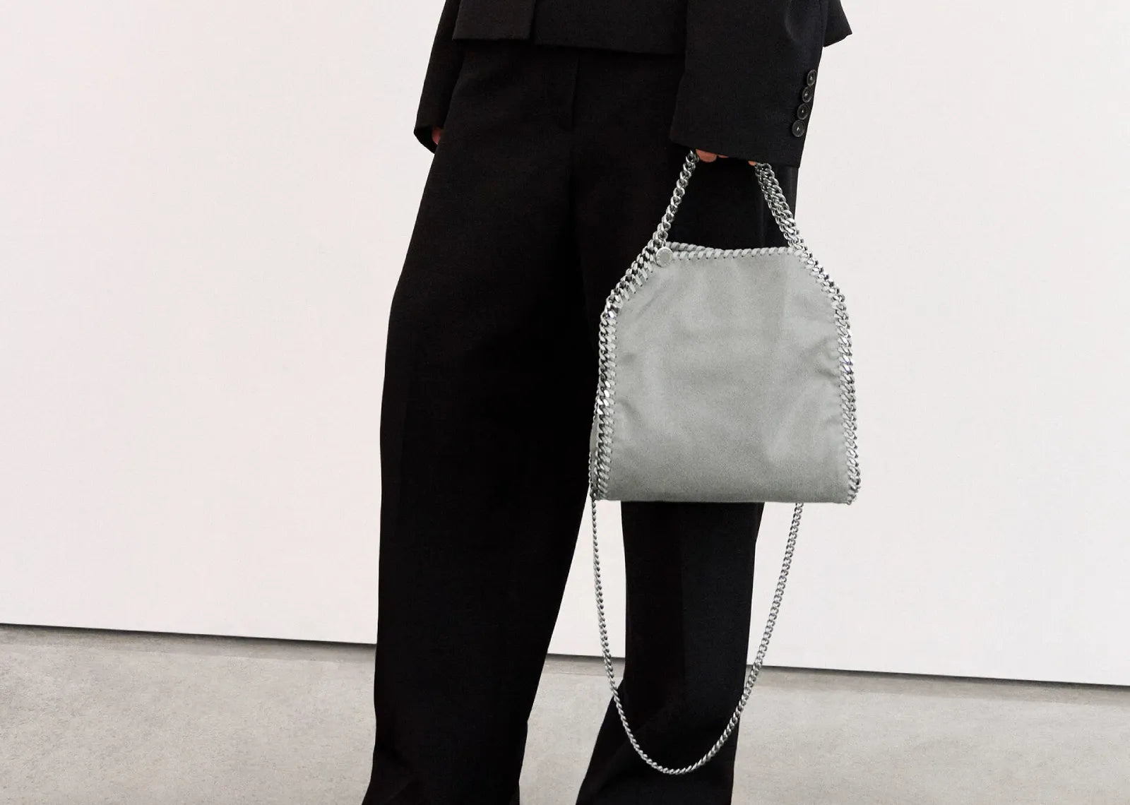 Falabella Mini Tote Bag Grey