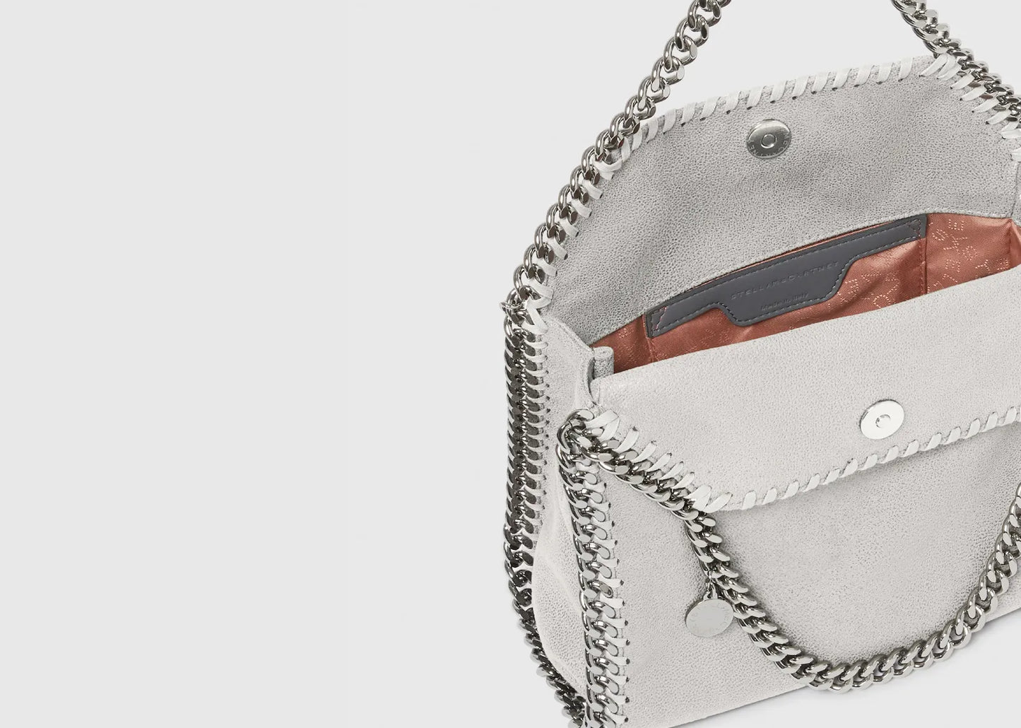 Falabella Mini Tote Bag Pearl Grey